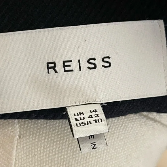 Reiss Larsson navy double breasted twill blazer - Picture 12 of 16